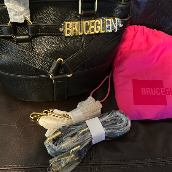 Bruceglen mini harness tote bag in black - NWT Retail $395 - Picture 8 of 15